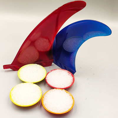 TPU haute transparence, dureté 64D, transparence d'environ 5-6mm, bon rebond, excellente ténacité