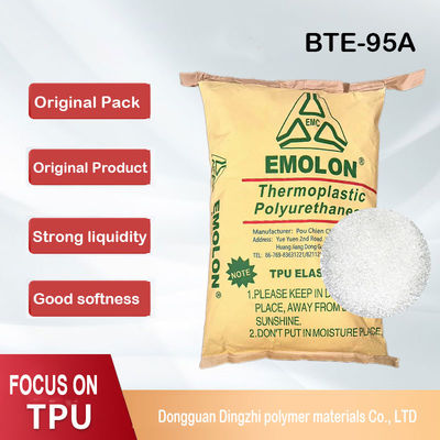 TPU à base de polyéther Matériau brut Granule de plastique vierge Pellets de TPU Matériau résistance à basse température pour les roues Super Abrasion Bonne dureté Prix compétitif Stock prêt