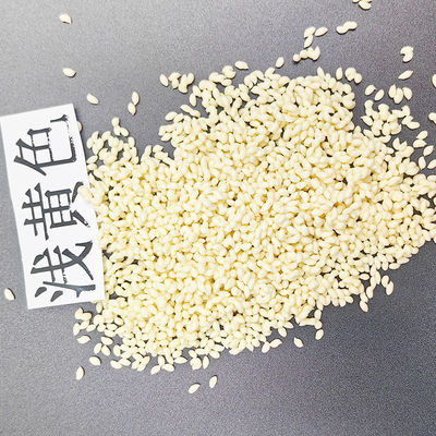 Couleur jaune clair correspondant aux polymères TPU Pellets de moulage en plastique