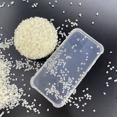 Shore A 70 Dureté TPU Matériau brut de qualité transparente pour le moulage par extrusion utilisé dans le câble de bande lumineuse et l'injection de boîtier de téléphone