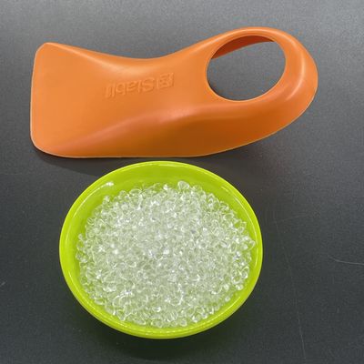 Matériau brut TPU ultra doux Absorption des chocs par rebond élevée Claire