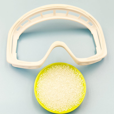 La matière première TPU est destinée aux lunettes de bain, avec une dureté modérée: Shore 65A-85A, douce et confortable, propre à la peau, élastique, résistante à l'hydrolyse et à la corrosion