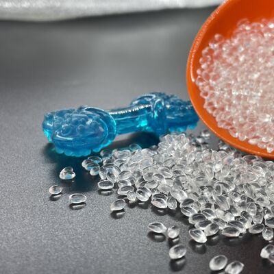 TPU hautement transparent, ultra-transparent, résistant, rebondissant pour les bandes légères, les jouets pour animaux de compagnie, les tuyaux extrudés